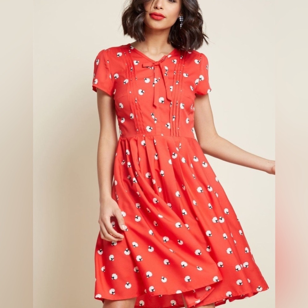 Exploratory Style A-Line Dress in Sheep Super RARE